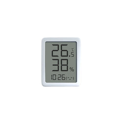 E-Ink Screen Digital Thermometer Hygrometer Clock with Large LCD Display - Temperature & Humidity Sensor