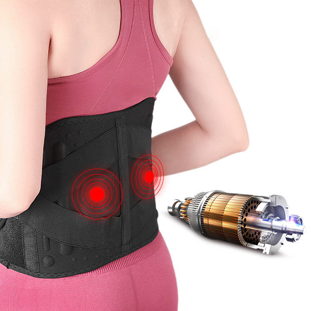 Adjustable Waist Support Belt with 3 Heating Modes and Back Massage for Lumbar Brace