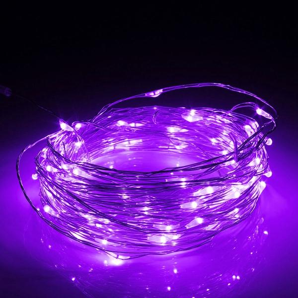 10M LED Silver Wire Fairy String Lights - 12V Christmas, Wedding, Party Decor Lamp