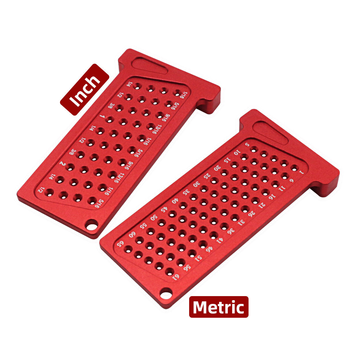 Precision T-Ruler for Woodworking - Metric/Inch Aluminum Scribe Tool