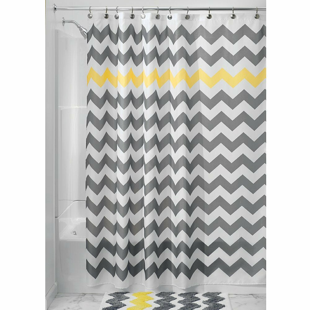 180x180cm Waterproof Geometric 3D Wave Stripe Print Shower Curtain for Bathroom