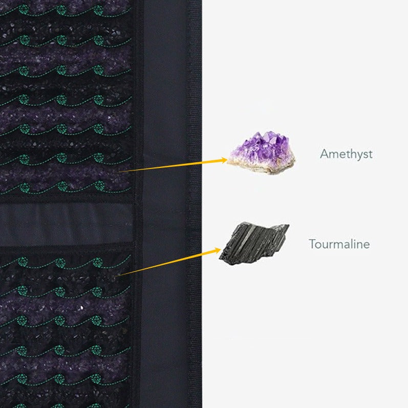 7HW Lumen Lite - Amethyst & Tourmaline PEMF Infrared Heating Pad for Pain Relief, Recovery & Relaxation