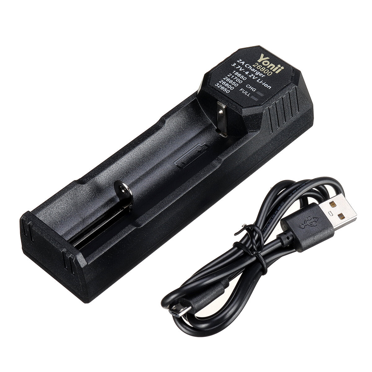 Quick Charge USB Battery Charger 5V 2A for Li-ion 32650/26800/26650/21700/18650 Batteries