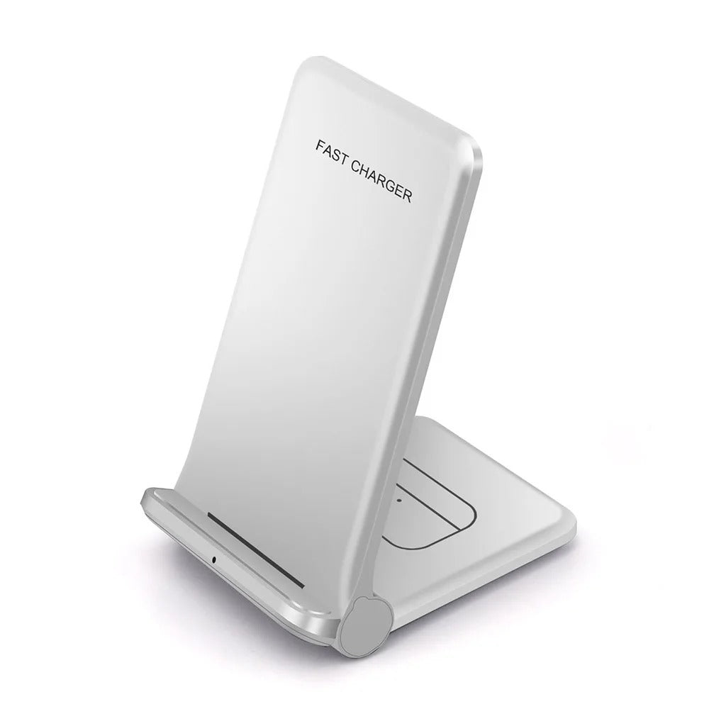 25W 2-in-1 Wireless Charger Dock for iPhone & Samsung - Fast Foldable Stand