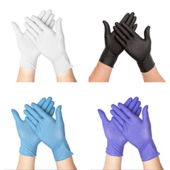 100PCS Nitrile Disposable Gloves - Universal Household, Garden, Kitchen, Food Cleaning Hand Protection