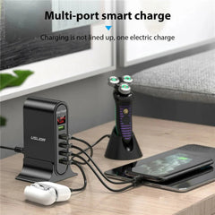 4A 5-Port USB Fast Charger Station Adapter for iPhone, Huawei, Samsung, Xiaomi