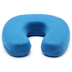 Soft Velour Memory Foam U-Shaped Neck Support Pillow for Car Comfort