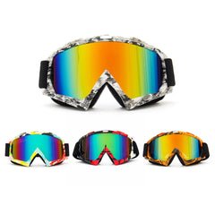 Detachable Motorcycle Ski Goggles - UV Protection, Anti-Radiation, Windproof Riding Glasses