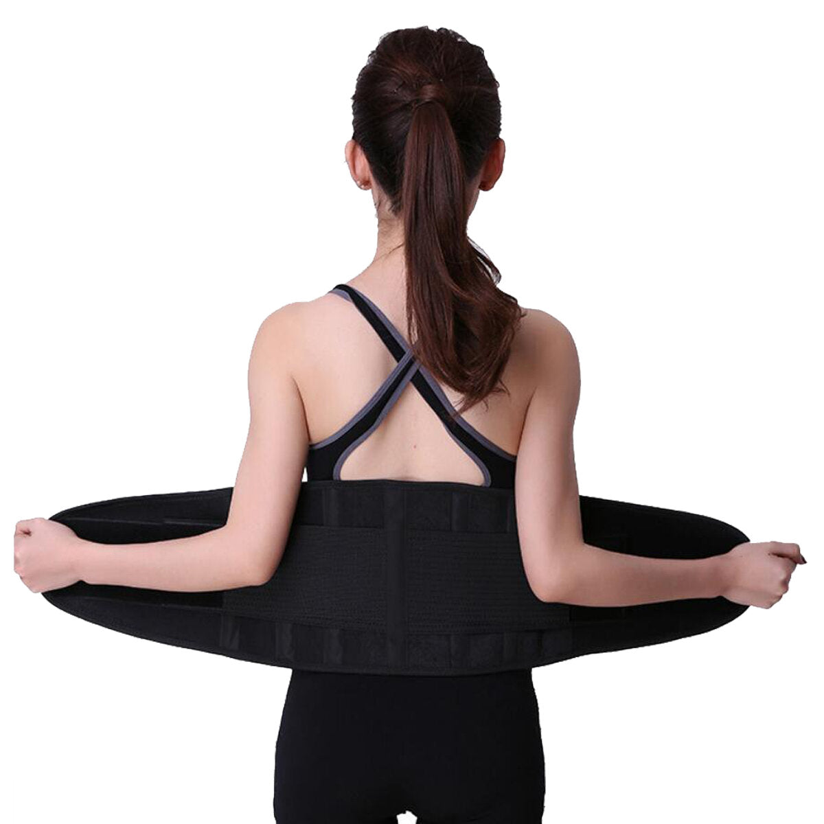 Lumbar Support Brace with Massage - Dual Adjustable Belt for Pain Relief & Injury Prevention for Men & Women