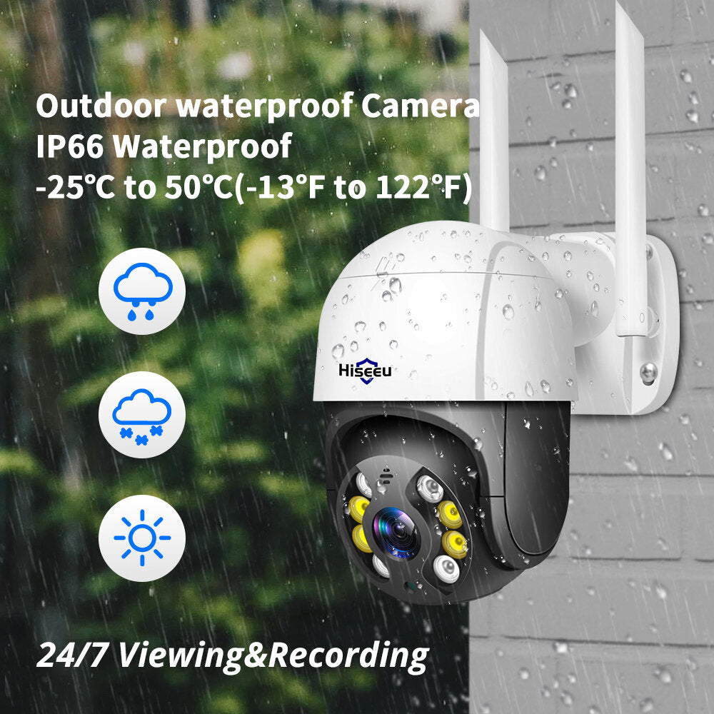 1080P WIFI PTZ IP-Kamera für den Außenbereich, 2MP Speed ​​Dome, kabellos, Cloud-SD-Steckplatz, ONVIF, 2-Wege-Audio, CCTV-Überwachung