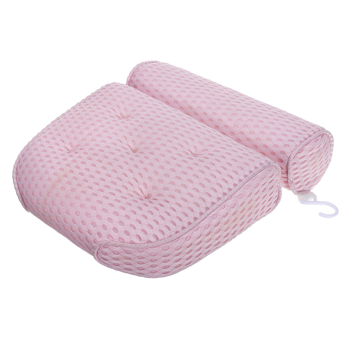 4D Air Mesh Bathtub Pillow with 5 Suction Cups - Improved Breathable Neck Pad for Home Spa Comfort