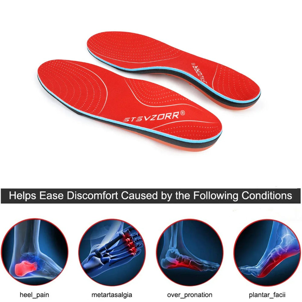 Orthopedic Insoles for Plantar Fasciitis, High Arch, Flat Feet - Arch Support Inserts for Men & Women