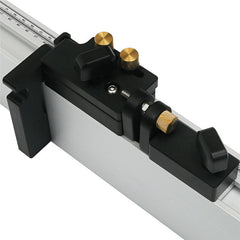 Micro-Adjustable Woodworking Tool Flip Stop for T-Track Miter Gauge Fence