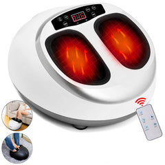 Electric Acupressure Foot Massager with Vibration Roller - EU Plug