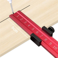 Aluminum Positioning Block - Multifunctional Woodworking Ruler with Scale