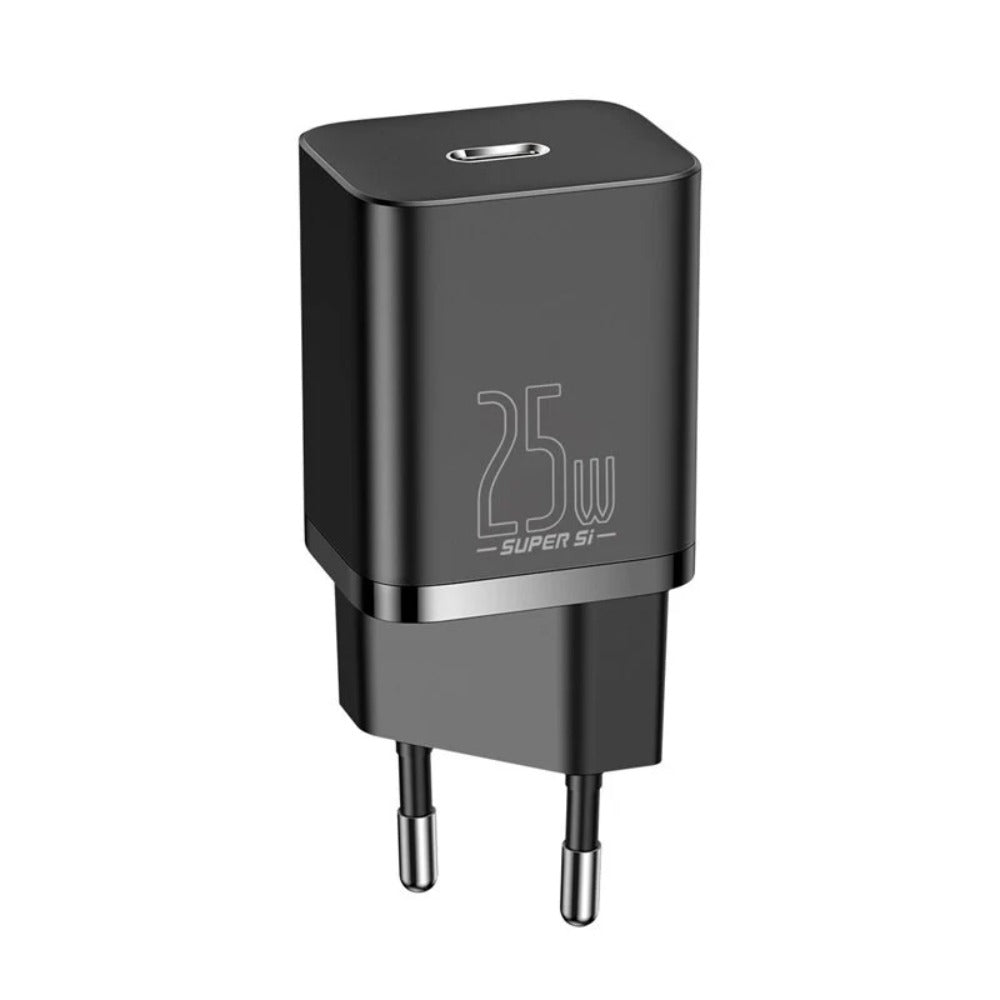 25W USB-C PD3.0 QC3.0 Fast Charger EU Plug for iPhone, Xiaomi, Samsung, Huawei