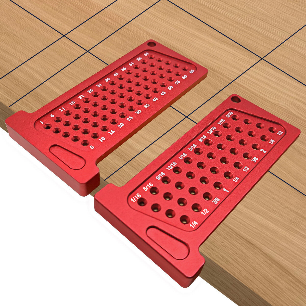 Precision T-Ruler for Woodworking - Metric/Inch Aluminum Scribe Tool