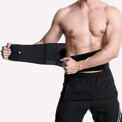 Adjustable Waist Support Belt with Heat Compression, Lumbar Brace, and Steel Plate for Squats and Intervertebral Disc Protection