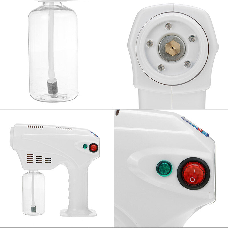 1200W Rechargeable Handheld Electric Disinfection Light Nano Steam Spray Gun Sterilization Machine