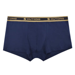 Atmungsaktive Boxershorts für Herren aus Baumwolle mit U-konvexem Beutel und elastischer Taille