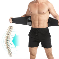 Waist Support Lumbar Brace Belt with Metal Springs for Gym, Fitness, Weightlifting, Injury & Pain Relief