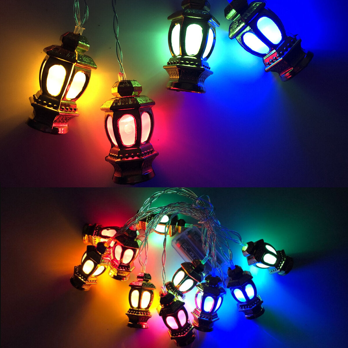 1.65m Multicolored LED Fairy Lights - Lantern RO Palace Lamp for Party & Home Decor