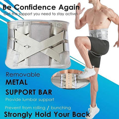Back Brace for Men & Women - Breathable Lumbar Support Belt for Lower Back Pain Relief, Herniated Disc & Sciatica