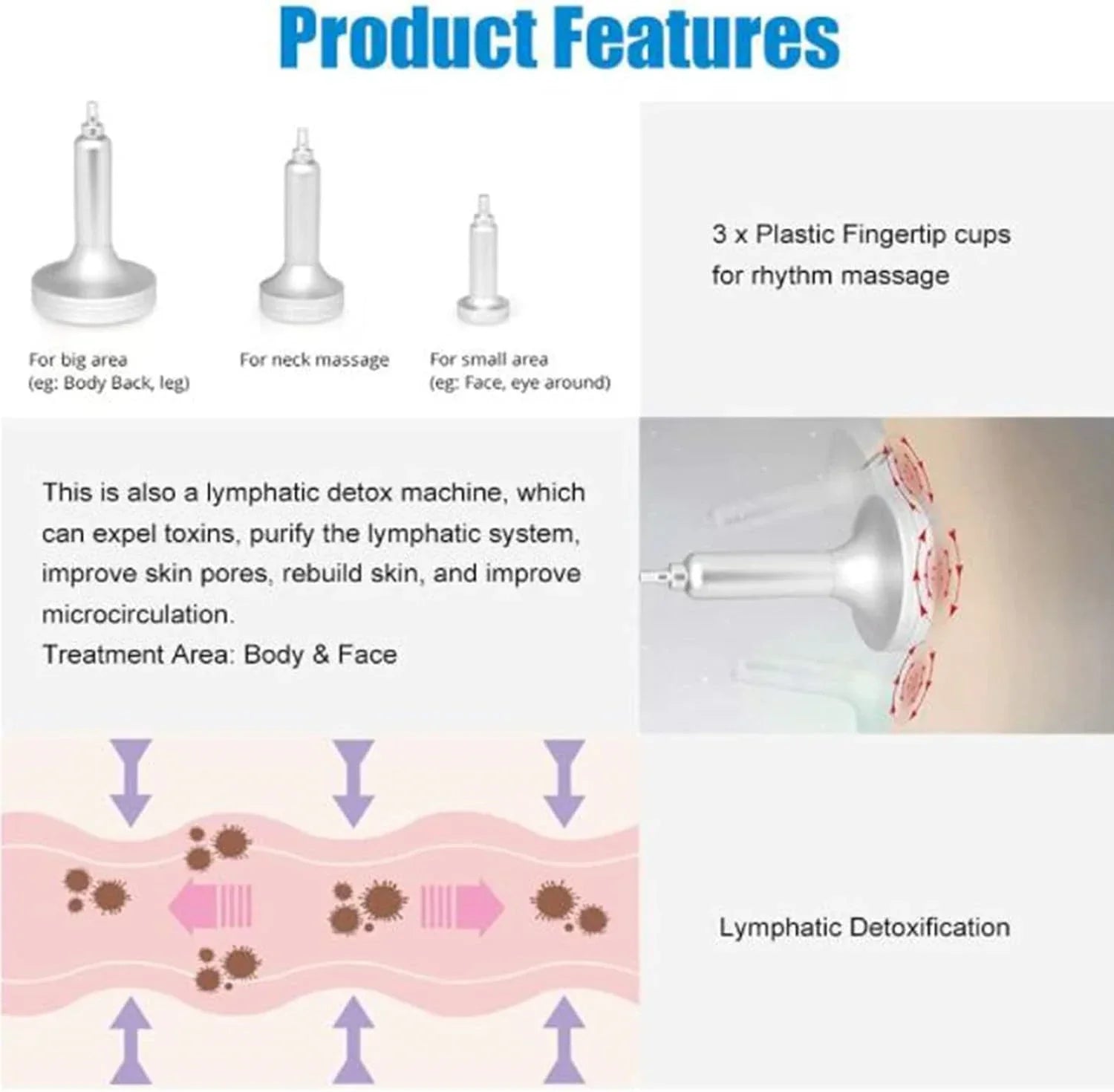 Breast & Butt Enlargement Vacuum Therapy Massager, Cellulite Reduction, Skin Tightening Machine