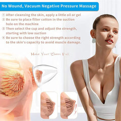 Breast & Butt Enlargement Vacuum Therapy Massager, Cellulite Reduction, Skin Tightening Machine