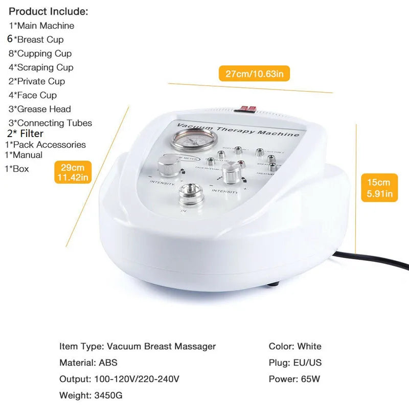 Maschine zur Brust- und Gesäßstraffung, Vakuum-Schönheitsausrüstung zur Brustpflege und Körperformung