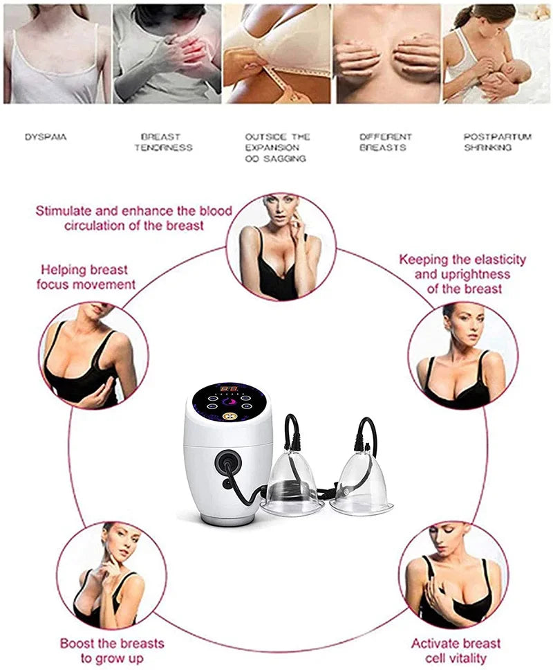 Breast & Buttocks Enhancement Vacuum Therapy Machine, Bust Lifter & Massager