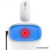Red Light Therapy Wrist Rest for Mouse & Keyboard, 660nm 850nm Infrared Ergonomic Silicone Pad for Tenosynovitis Relief