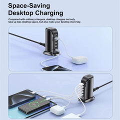 40W 6-Port USB PD Charger, Fast Charging Station for iPhone, Huawei, Samsung, Xiaomi