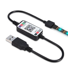 DC5V wasserdichter USB-RGB-LED-Lichtstreifen 1M-5M 5050 SMD Bluetooth-Steuerung für TV-/Computer-Hintergrundbeleuchtung