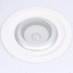 120W LED Ceiling Lamp with Bluetooth Speaker, Dimmable RGB Light, and Remote Control