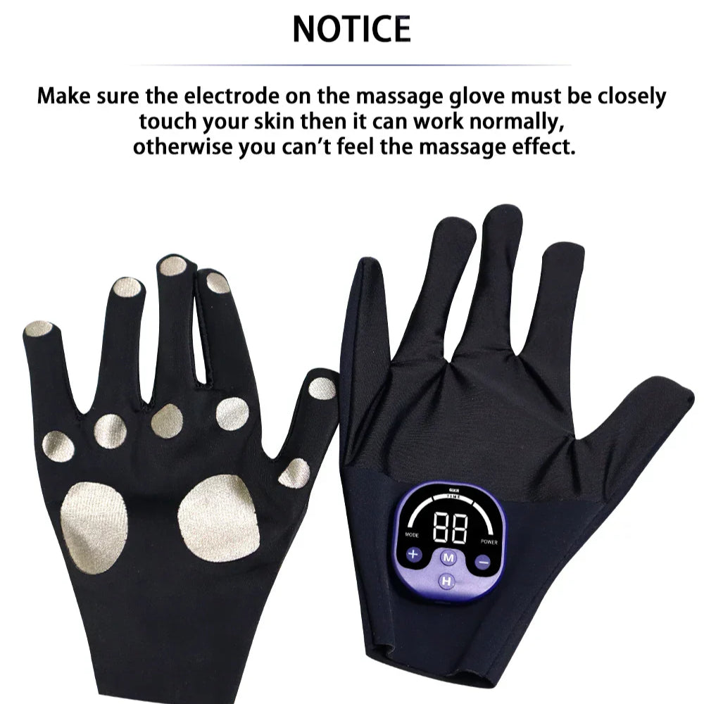 EMS Massage Gloves for Pain Relief, Muscle Recovery, and Improved Blood Circulation