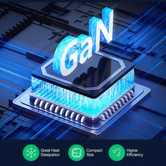 120 W GaN 5-Port USB PD-Ladegerät, Schnellladen für iPhone, Samsung, MacBook – EU-Stecker