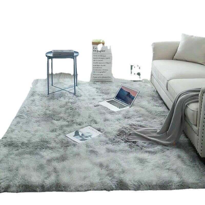 120x160CM Multi-color Tie Dye Plush Carpet - Anti-slip, Faux Fur, Water Absorbent Area Rug