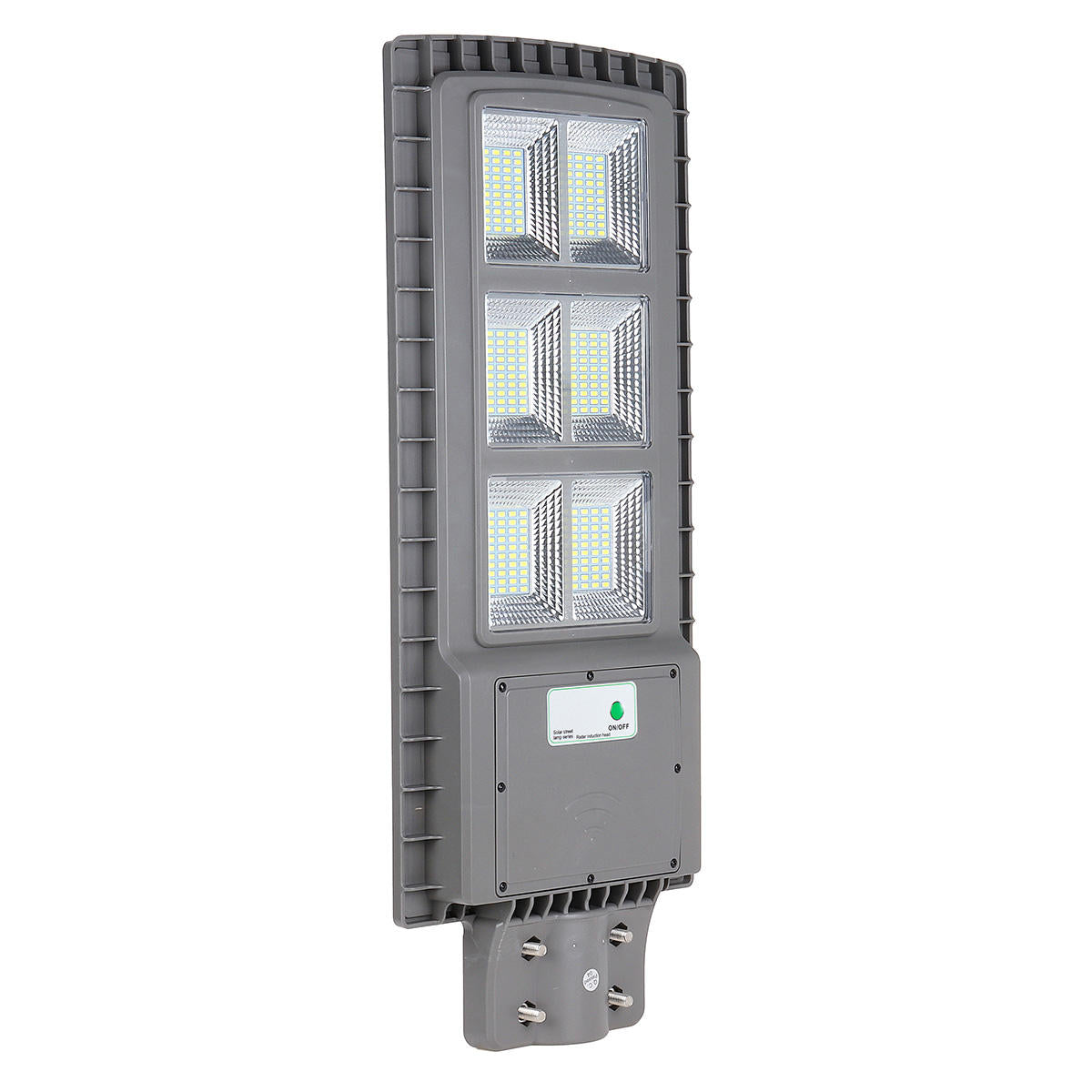 150W Solar Street Light with PIR Motion Sensor for Outdoor Garden Wall - Grey/Black