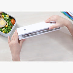 Auto-Sensing Portable Cutlery Box with 99.99% Sterilization Rate