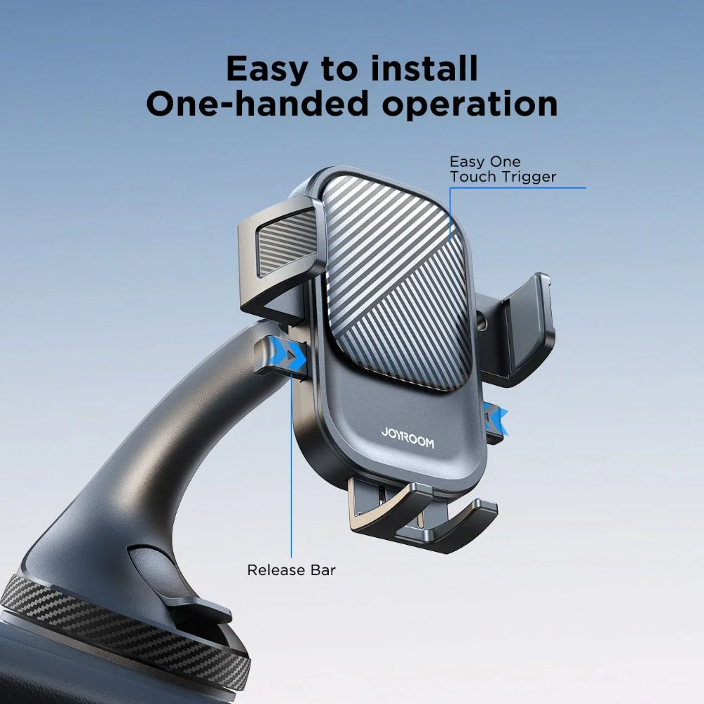 Universal Car Phone Holder Mount - Strong Suction, 360 Degree Rotation, Hands-Free Use