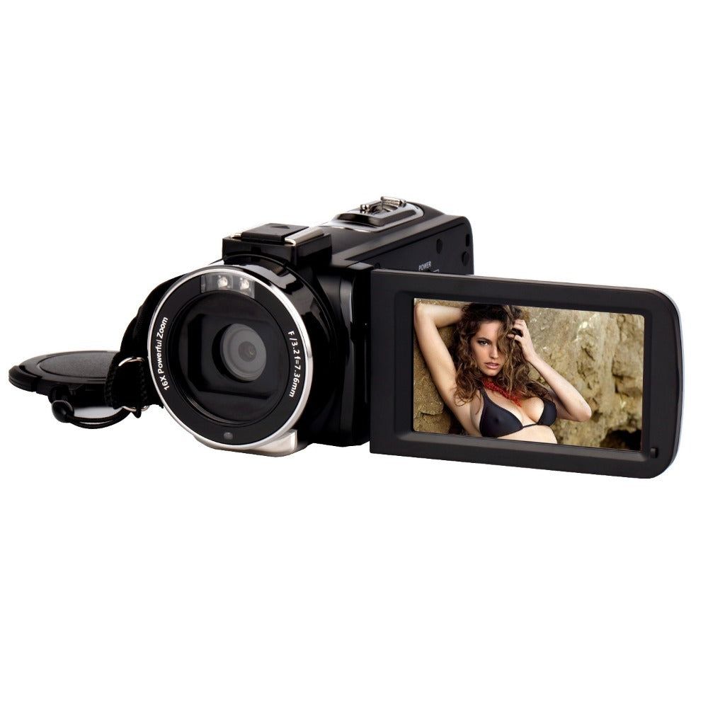 4K Video Camera Camcorder: 18X Zoom, 48MP, 3.0" Touchscreen, Mic, Remote, Night Vision, 2 Batteries for Vlogging