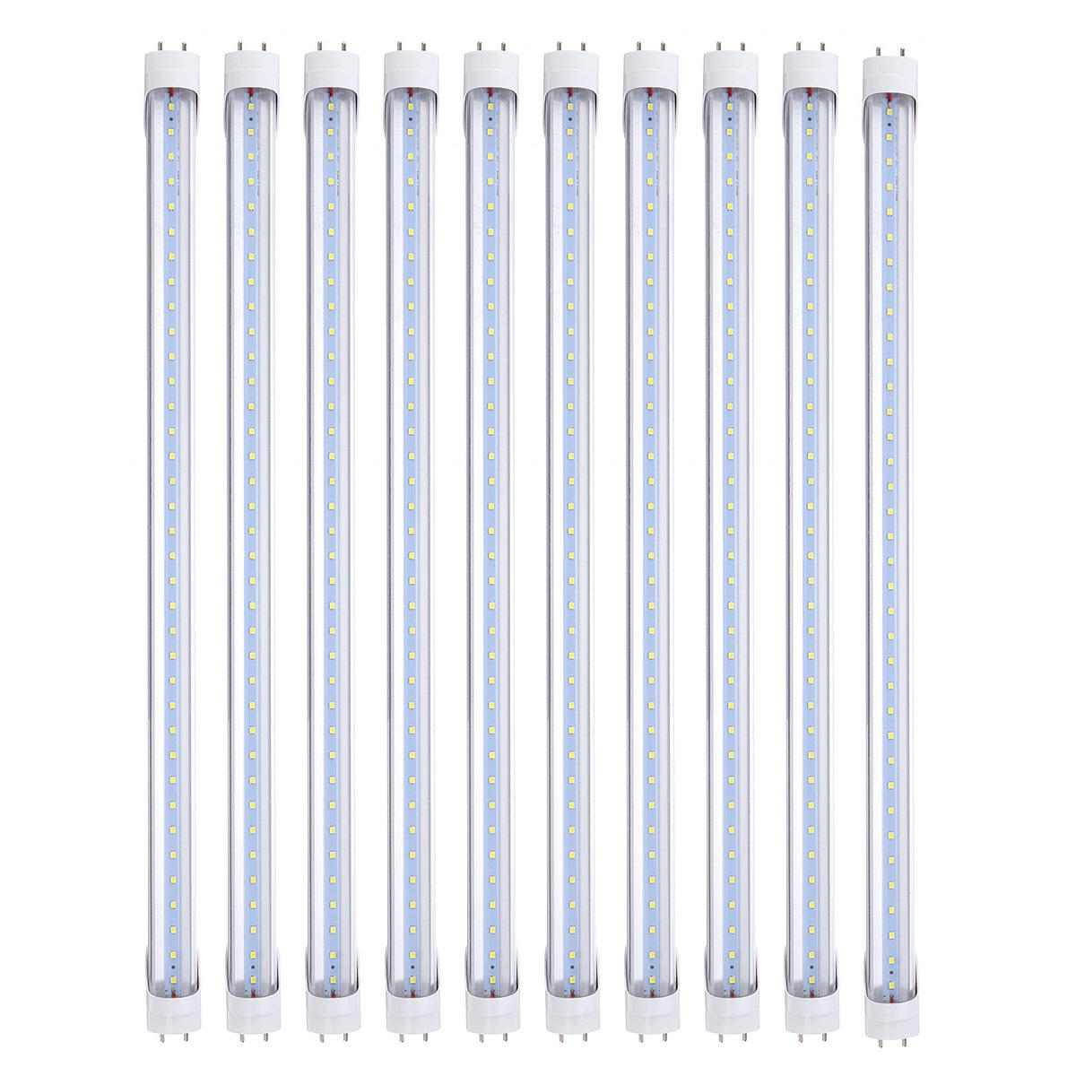 10PCS 50cm T8 G13 8W LED Tube Light, 36 SMD2835 Bulbs for Indoor Home Decor, AC85-265V Fluorescent Replacement