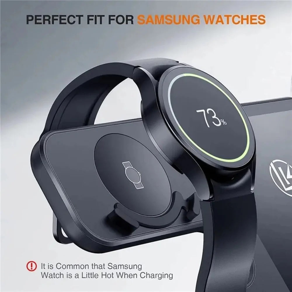 3-in-1-Wireless-Ladeständer für Samsung Galaxy S23/S22/S21/S20/Note/Watch/Buds - 15-W-Schnellladestation