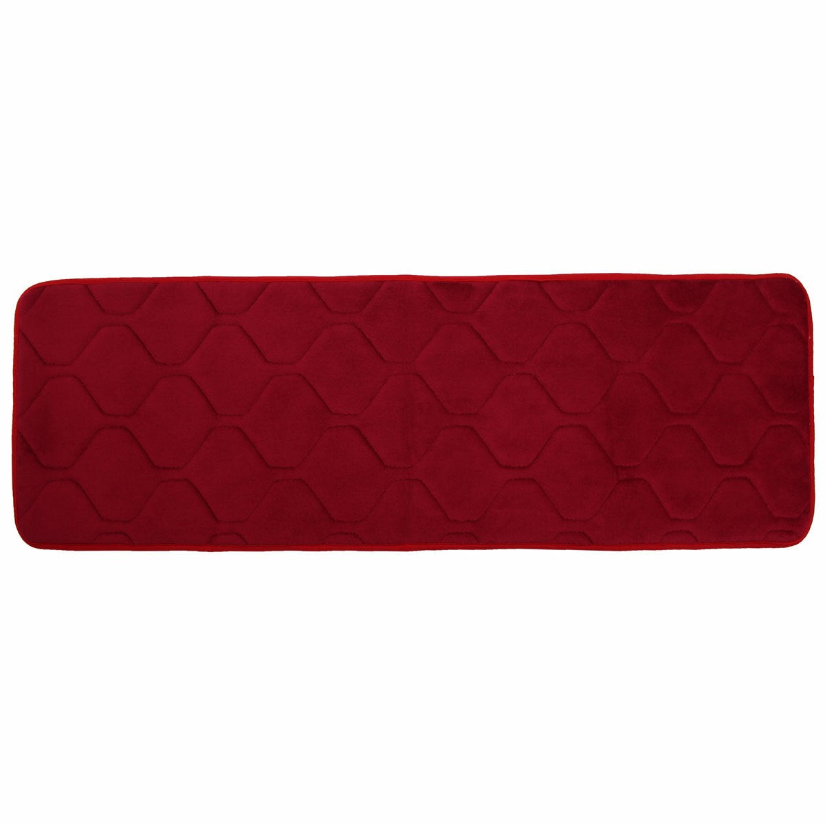 120x40cm Absorbent Anti-Skid Memory Foam Bath Mat - Coral Velvet, Chronic Rebound Floor Rug