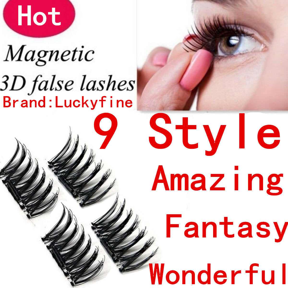 4-Piece Lash Set: 2 Pieces Per Eye for a Full Pair of Lashes