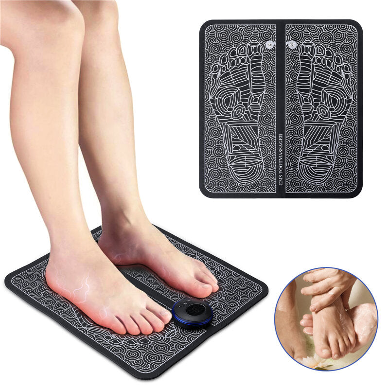 EMS Foot Massager Mat - Electric Deep Kneading for Leg Reshaping and Muscle Pain Relief