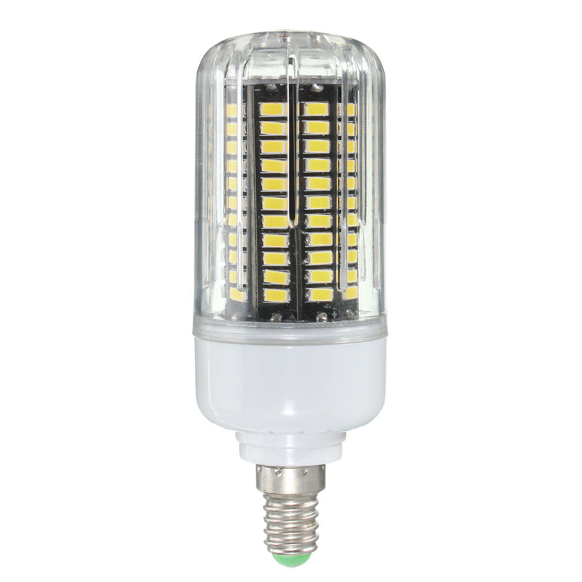 E27 E14 E12E E17 B22 15W 130 SMD 5736 LED Corn Bulb Pure/Warm White Cover AC85-265V