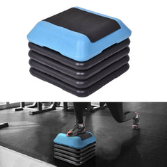 Adjustable Height Aerobic Step Pedal for Home Gym Fitness Exercise - Suitable for Men and Women