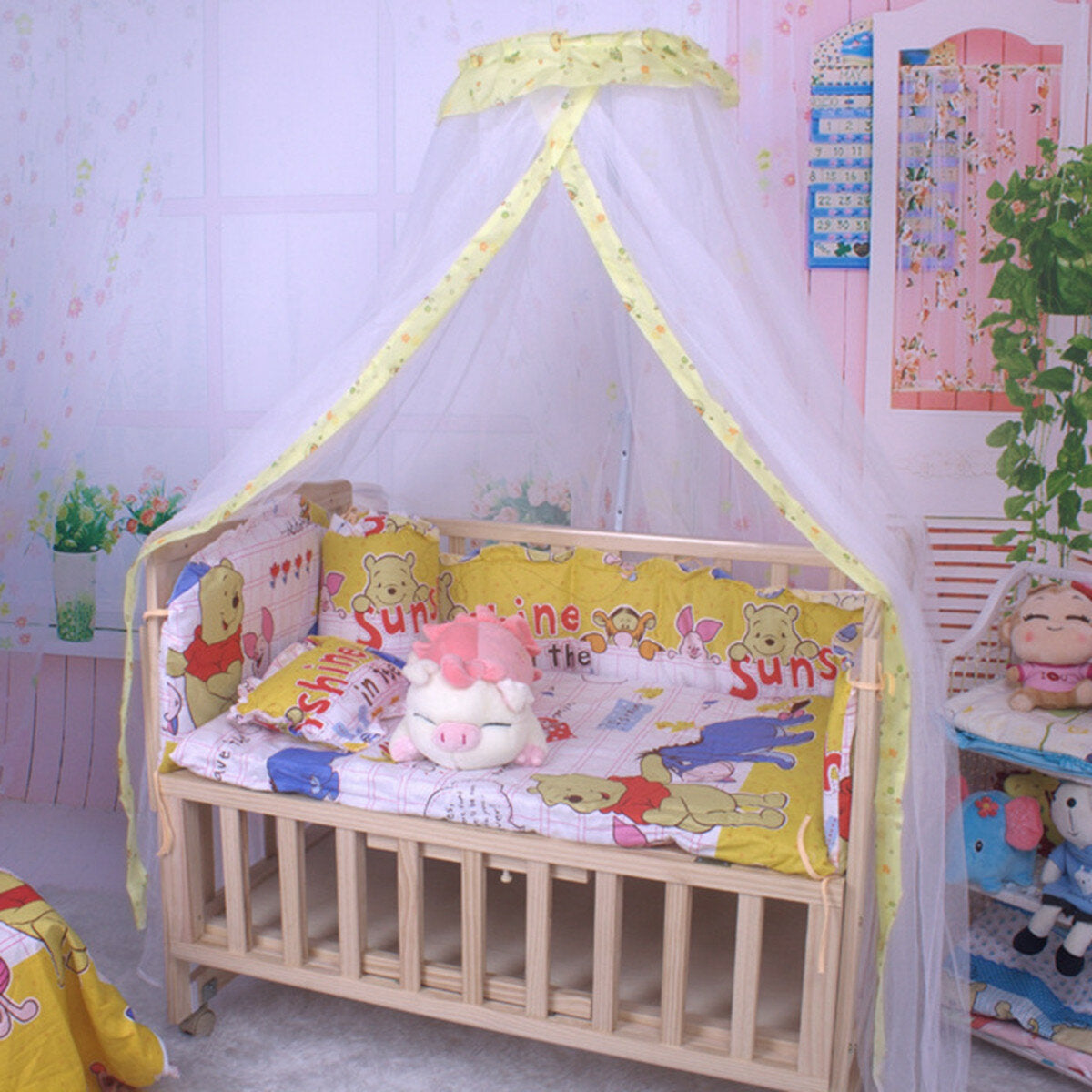 Baby Crib Mosquito Net - Toddler Bed Dome Canopy Mesh Curtain for Cots and Tents